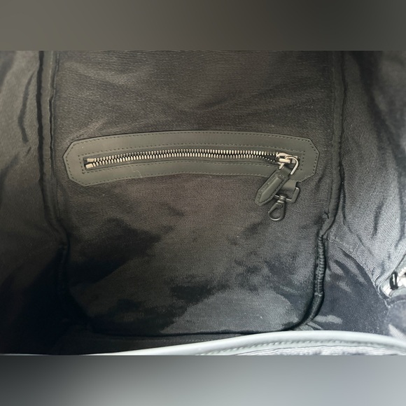 SALVATORE FERRAGAMO BACKPACK RUCKSACK CROCODILE MATTE BLACK GRAY $4300 NWOT - Picture 10 of 13